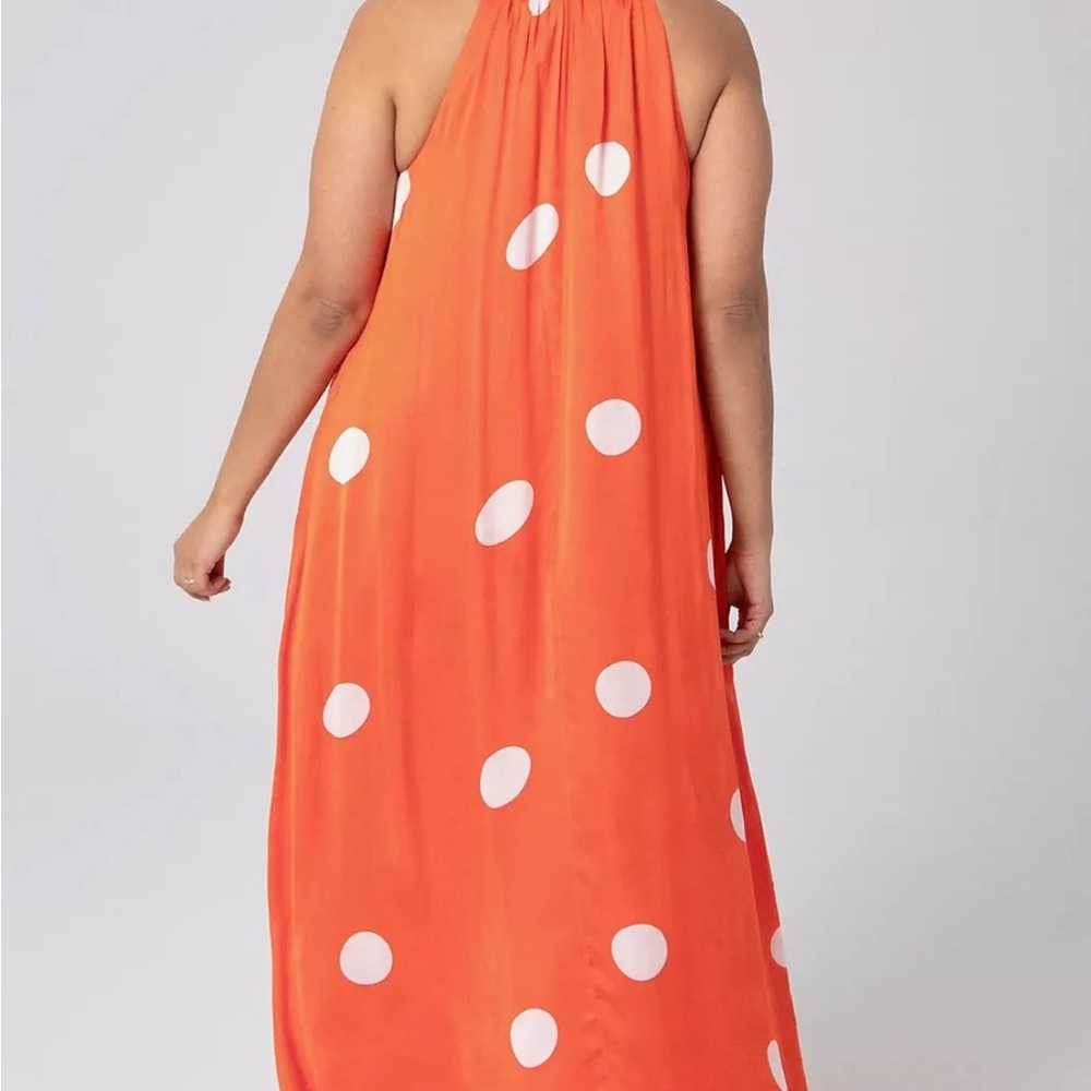 NWT Anthropologie Samant Chauhan Minnie Polka Dot Maxi Dress Size 1X - Picture 2 of 6
